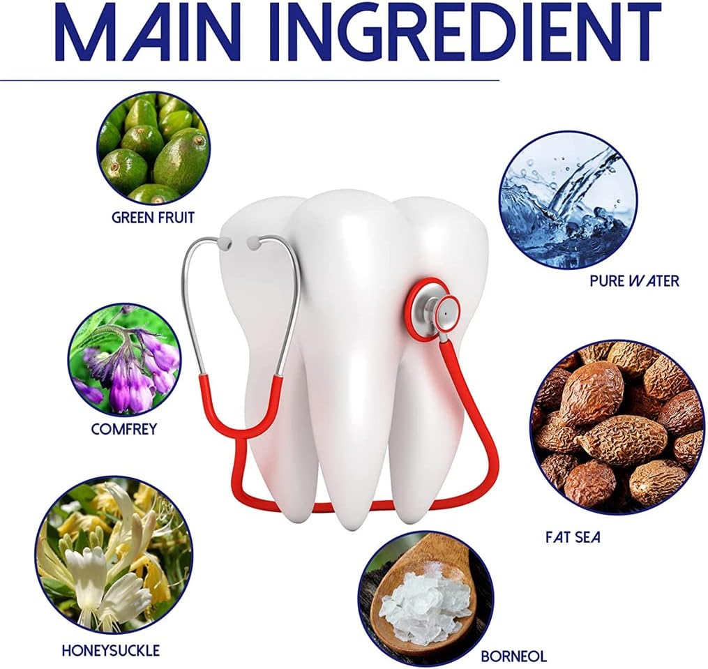 Nouveau spray de soulagement de la douleur dentaire, sprays de soulagement instantané des maux de dents, réparation des tissus gingivaux,maintien de l'environnement buccal sain